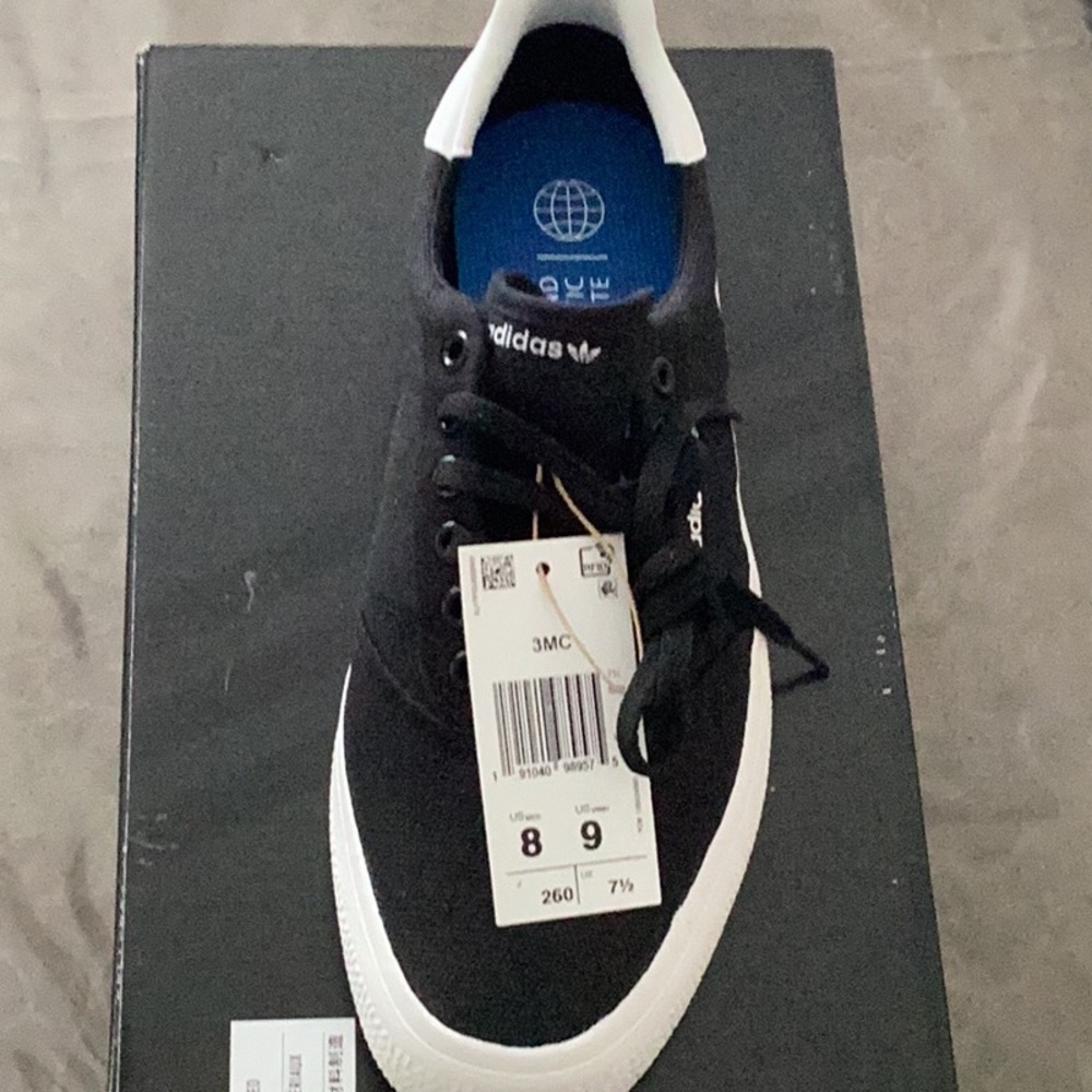 Adidas 3MC Black Sneakers